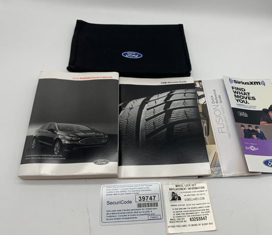 2020 Ford Fusion Owners Manual Set with Case OEM D03B43002