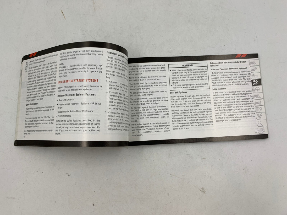 2018 Dodge Journey Owners Manual Set OEM B04B02002