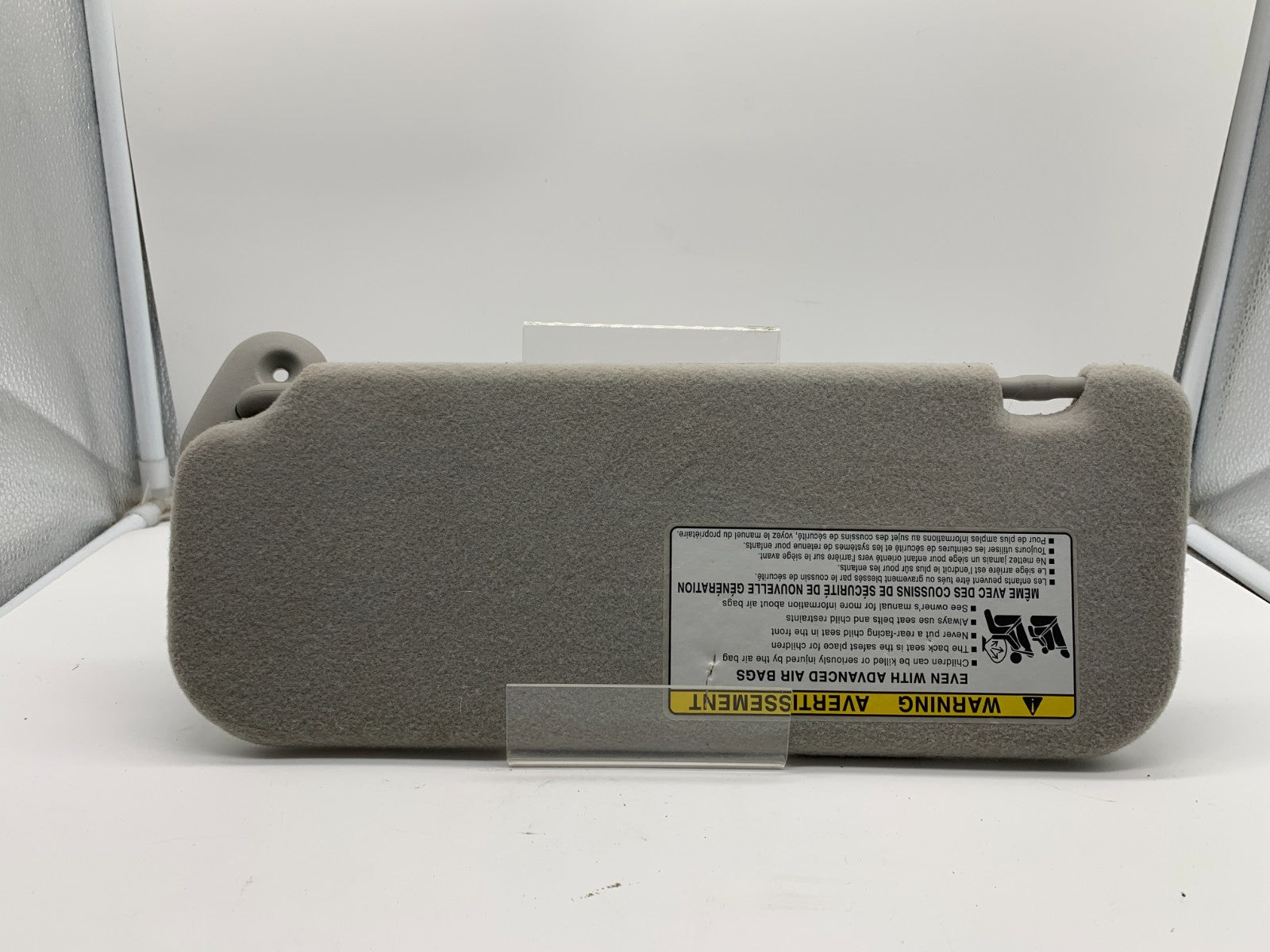 2003-2005 Toyota Corolla Passenger Sun Visor Gray OEM C03B65011