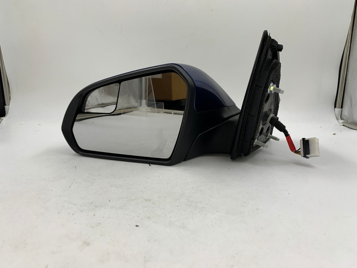 2015-2017 Hyundai Sonata Driver Side View Power Door Mirror Blue OEM A02B13034