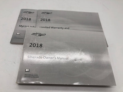 2018 Chevrolet Silverado Owners Manual Set OEM D03B61007