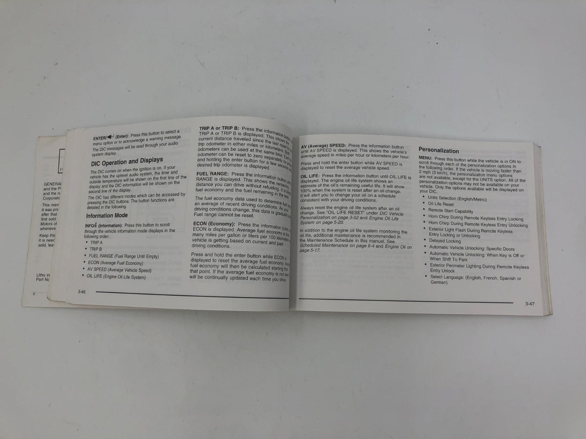 2006 Pontiac G6 Owners Manual OEM C01B07012
