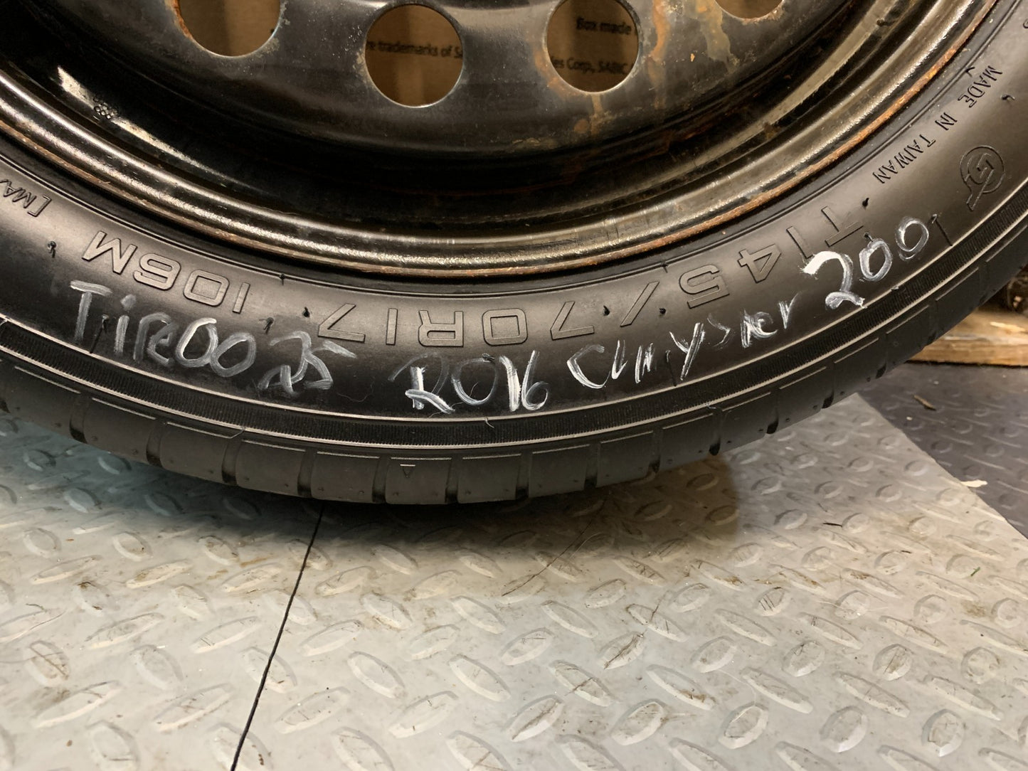 2015-2017 Chrysler 200 17" Emergency Spare Tire Compact Donut T145/70R17
