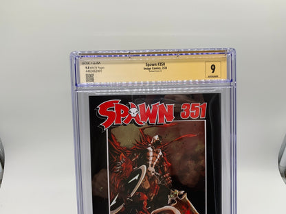 Spawn #350 CGC 9.8 JSA McFarlane Retailer Thank You Cover Signed by McFarlane
