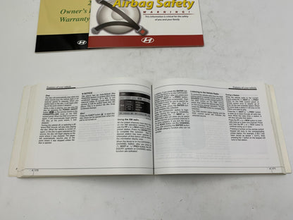 2009 Hyundai Veracruz Owners Manual Set with Case OEM E01B12005