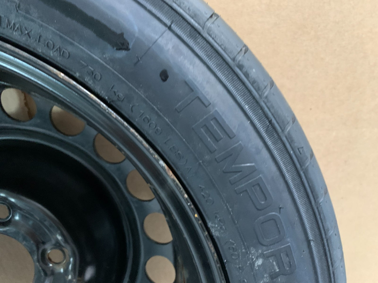 2016-2022 Chevrolet Malibu 16" Spare Tire Compact Donut T125/80R16