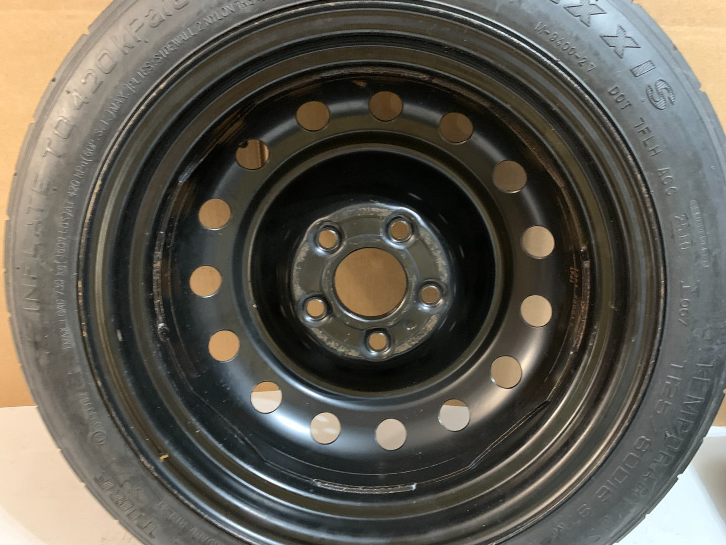 2011-2018 Kia Optima 16" Spare Tire Compact Donut T125/80D16 OEM Spare