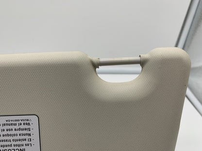 2012-2013 Ford Focus Passenger Sun Visor White OEM B04B43005