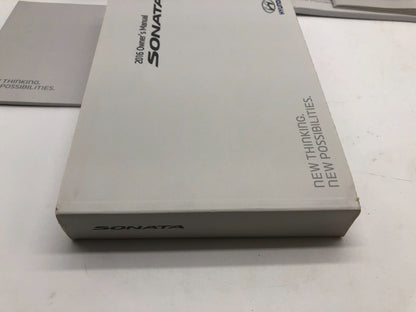 2016 Hyundai Sonata Owners Manual Set with Case OEM R01B22016