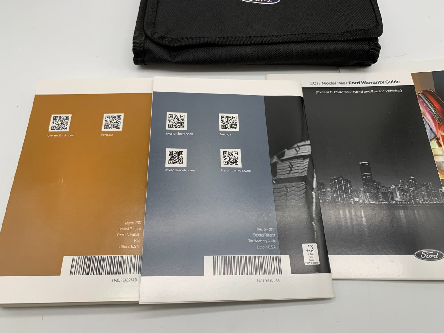 2017 Ford Flex Owners Manual Set with Case OEM B04B27012