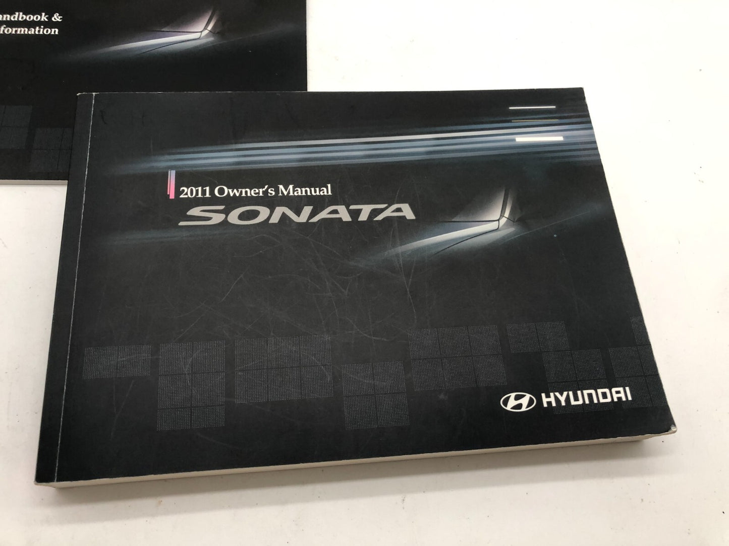 2011 Hyundai Sonata Owners Manual Set with Case OEM A01B26006