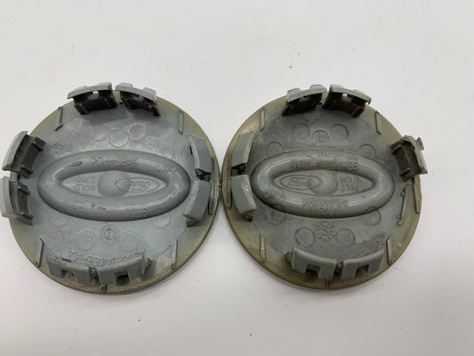 Ford Rim Wheel Center Cap Set of 2 Silver 2-1/8 inch OEM B04B49005