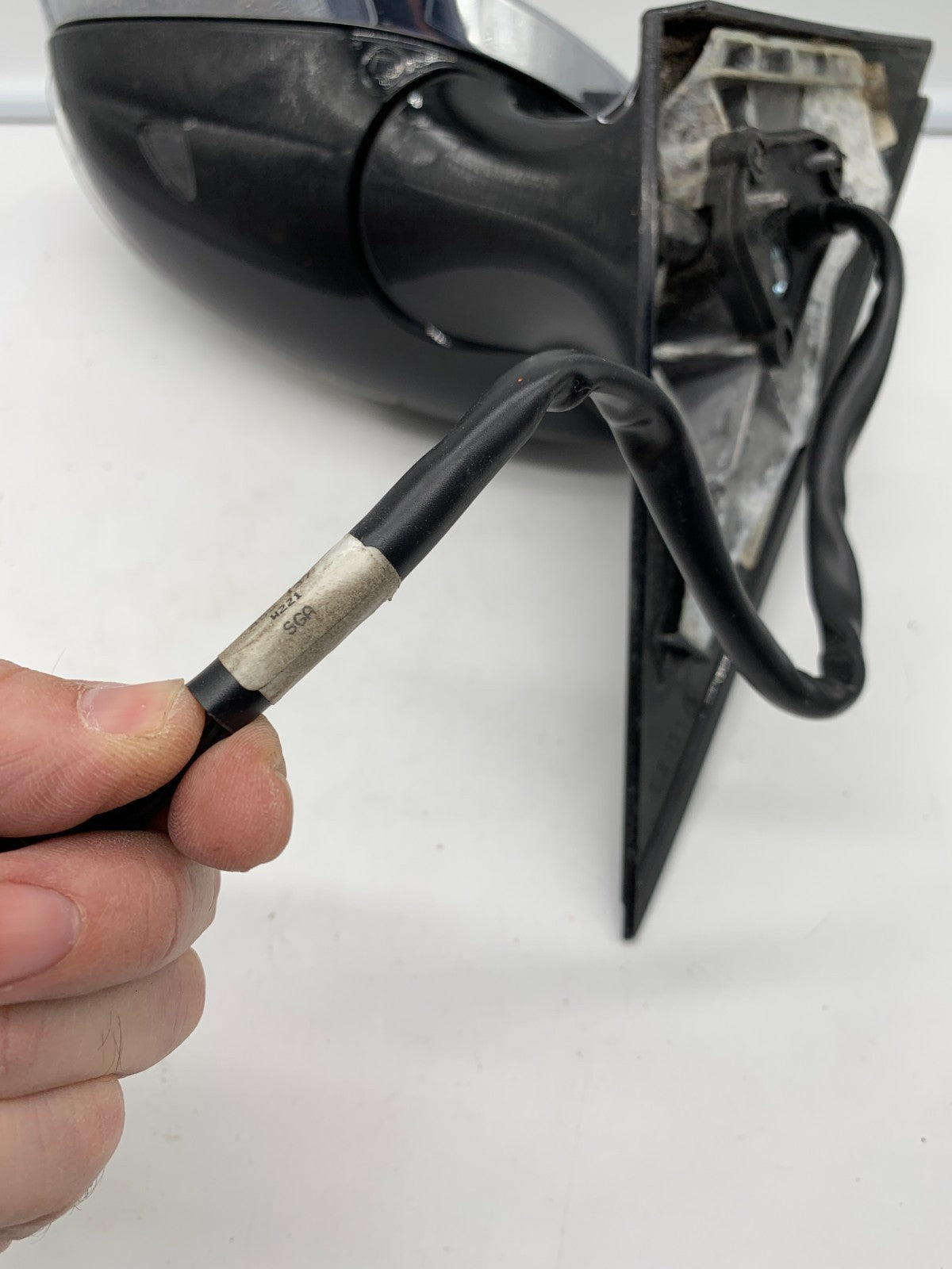2007-2009 Mercedes-Benz S550 Driver Side View Power Door Mirror Black OEM