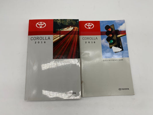 2016 Toyota Corolla Owners Manual Set OEM D01B66014
