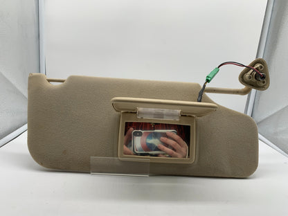 2008-2009 Ford Taurus X Passenger Sun Visor Tan Illuminated OEM C04B60009