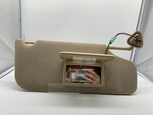 2008-2009 Ford Taurus X Passenger Sun Visor Tan Illuminated OEM C04B60009