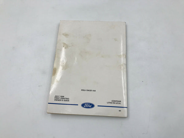 1999 Ford Contour Owners Manual Handbook Set with Case OEM K02B30006