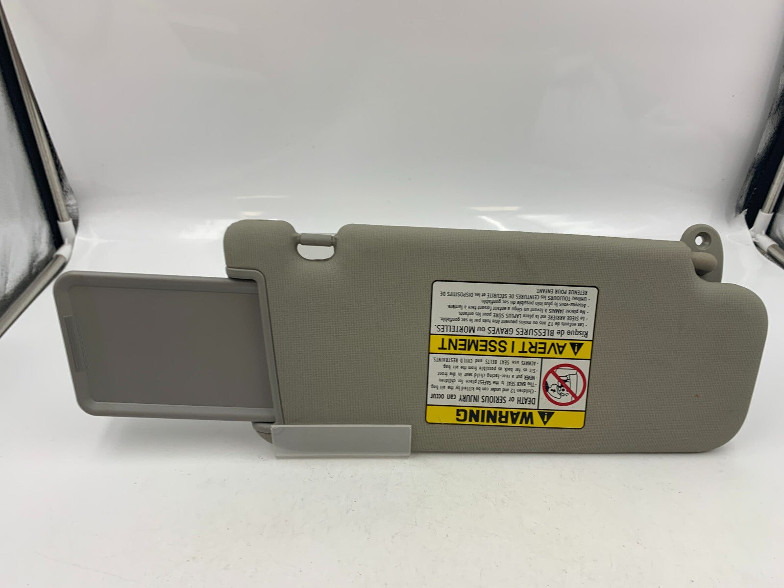 2010-2013 Kia Forte Driver Sun Visor Sunvisor Gray OEM D01B45010