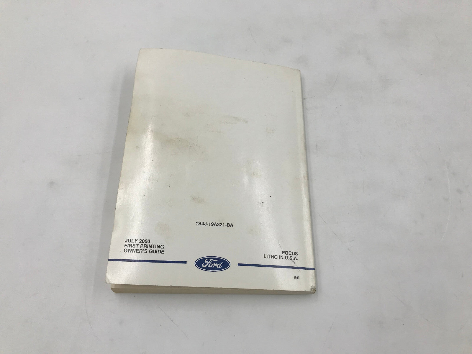 2001 Ford Focus Owners Manual OEM A04B27031