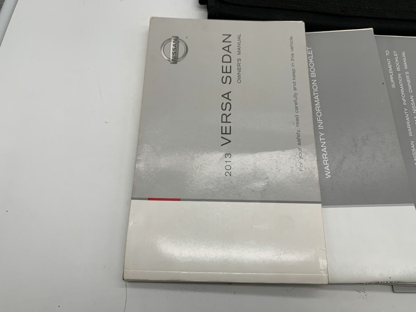 2013 Nissan Versa Sedan Owners Manual Set with Case OEM