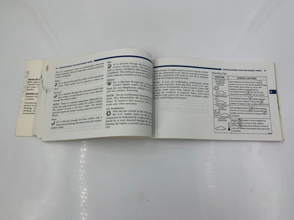 1997 Dodge Intrepid Owners Manual OEM G04B51049