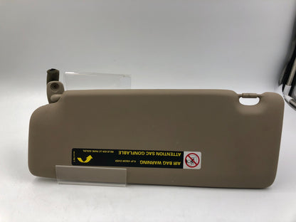 2003-2009 Audi A4 Passenger Sun Visor  Tan Illuminated OEM E01B27084