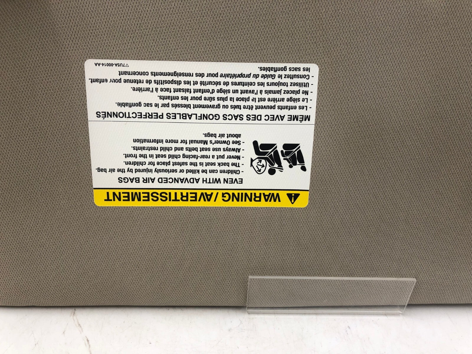 2009-2012 Ford Flex Passenger Sun Visor Gray Illuminated OEM A03B50069
