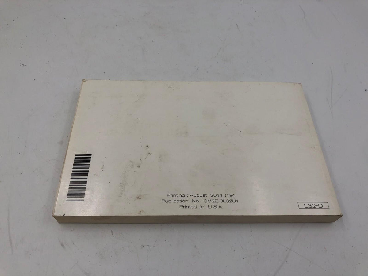 2012 Nissan Altima Owners Manual OEM D02B65009