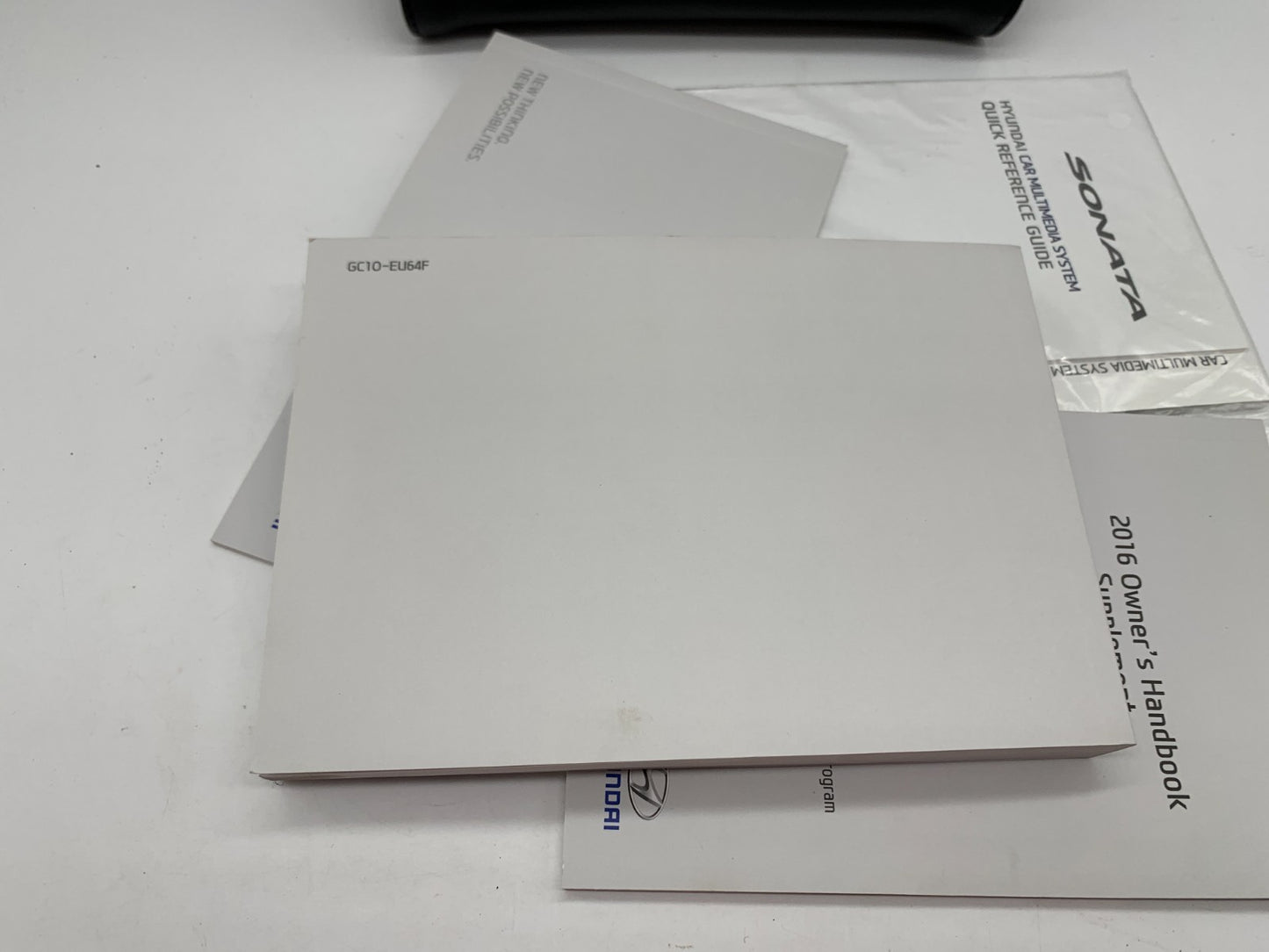 2016 Hyundai Sonata Owners Manual Set with Case OEM