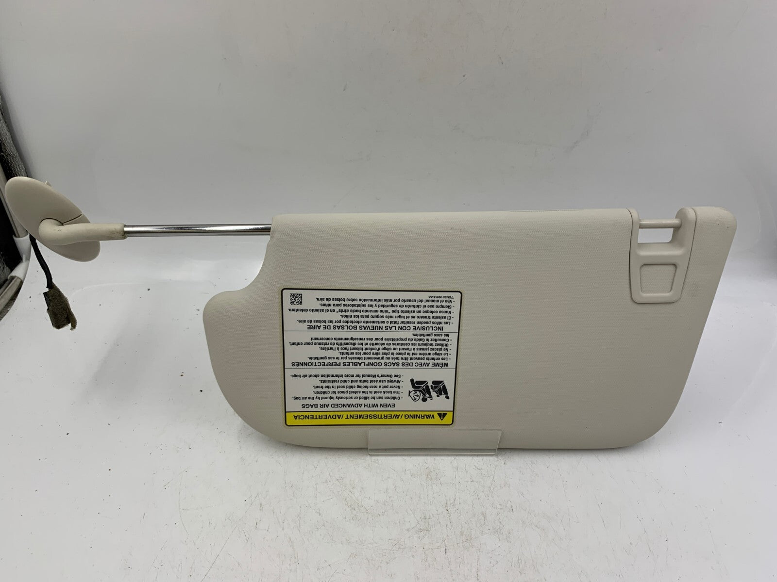 2013-2019 Ford Escape Passenger Sun Visor Ivory Illuminated OEM B03B56033