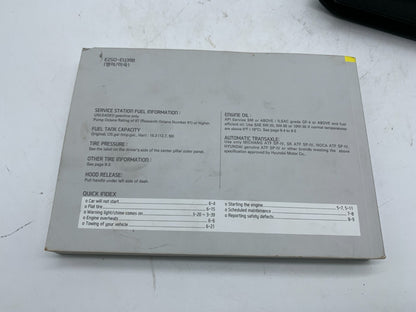 2014 Hyundai Tucson Owners Manual Set with Case OEM D02B51003