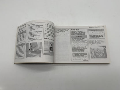 2016 Chevrolet Malibu Owners Manual OEM B04B20012