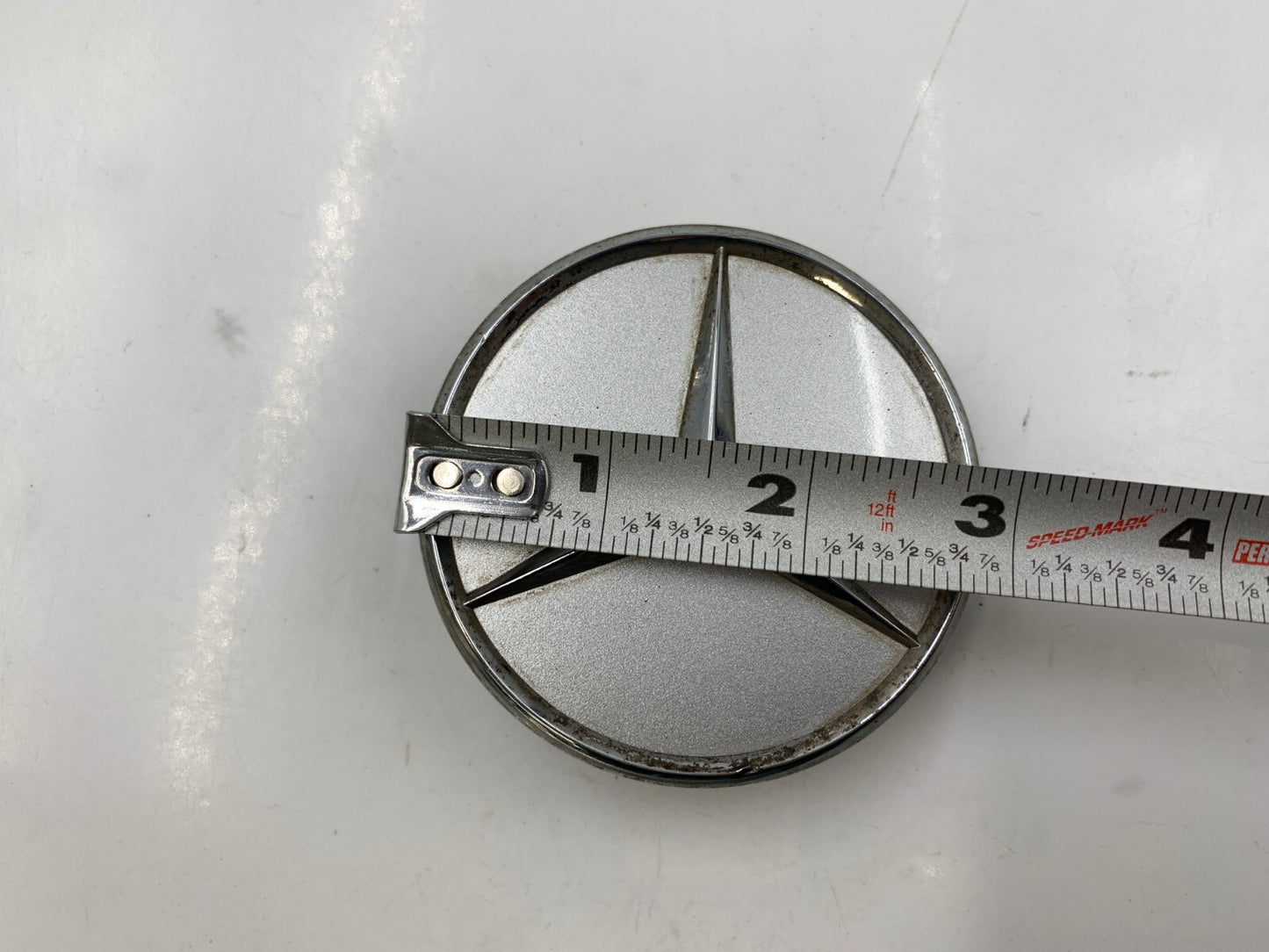 Mercedes-Benz Rim Wheel Center Cap Set of 2 Chrome 2-3/4 inch OEM B01B21031