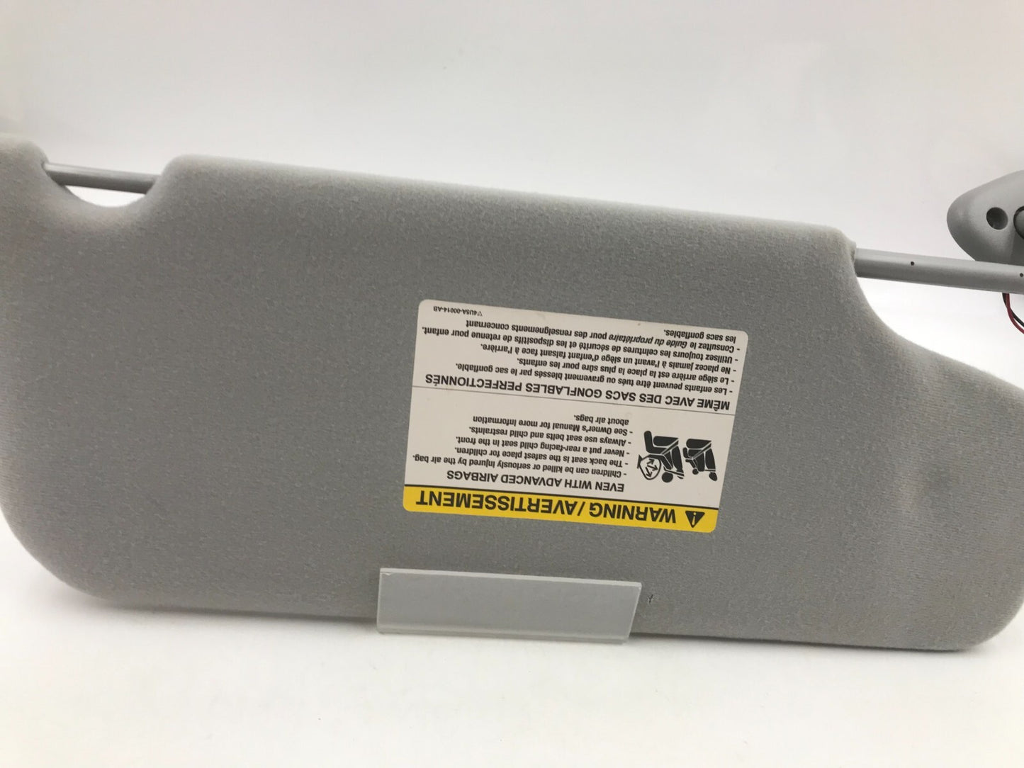 2005-2007 Ford Freestyle Driver Sun Visor Gray Illuminated D01B52082