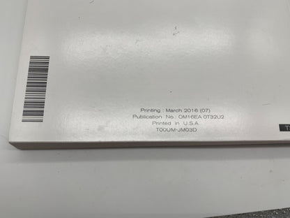 2016 Nissan Rogue Owners Manual Set with Case OEM A03B13006