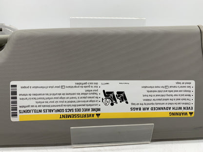 2011-2016 Chevrolet Cruze Passenger Sun Visor Gray OEM A03B14060