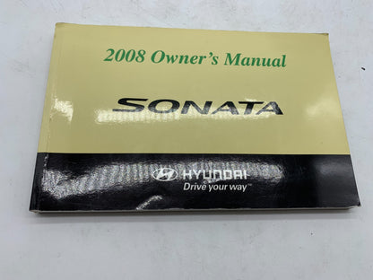 2008 Hyundai Sonata Owners Manual Case Set with Case OEM A03B49003