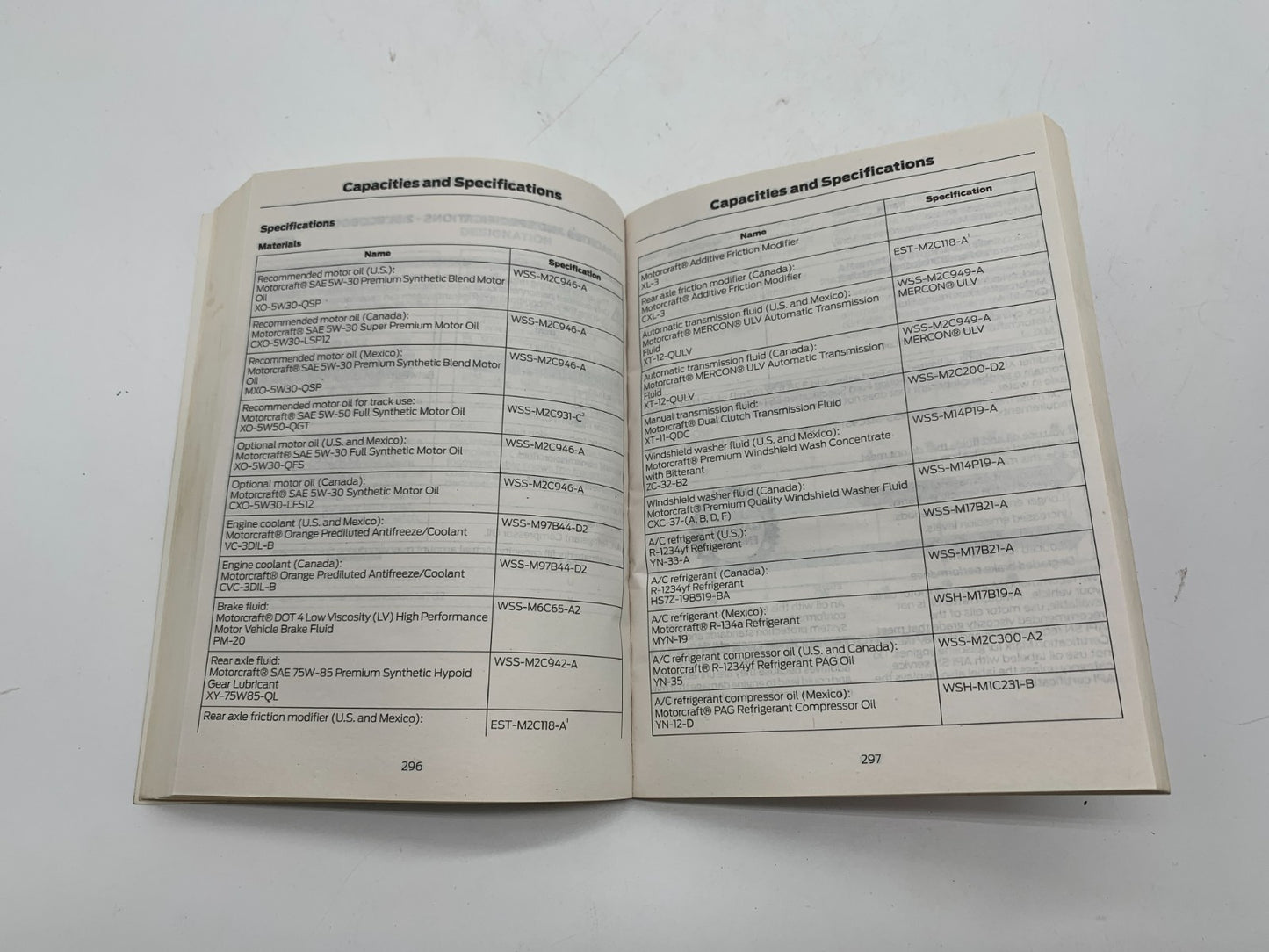 2018 Ford Mustang Owners Manual Set with Case OEM C02B21033