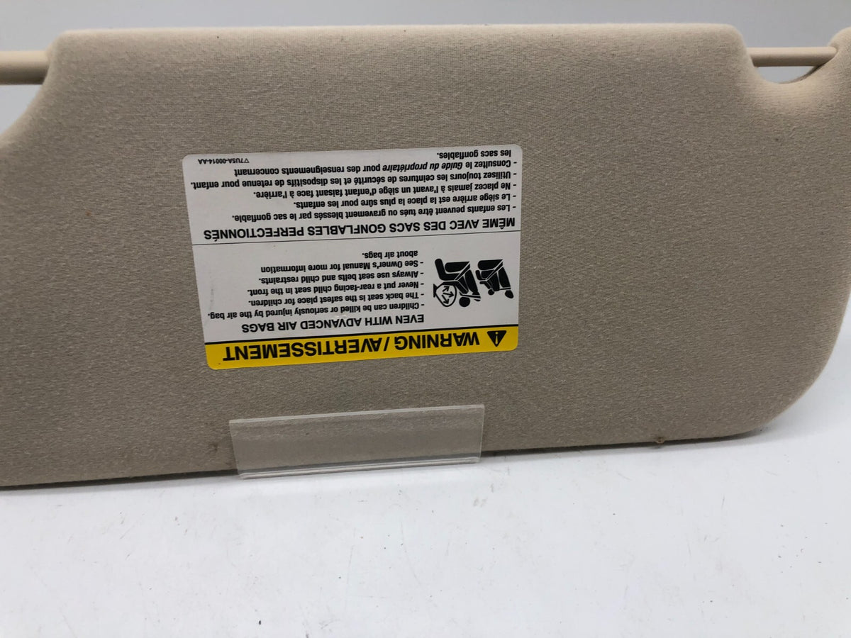 2008-2009 Ford Taurus X Passenger Sun Visor Tan Illuminated OEM D02B03010