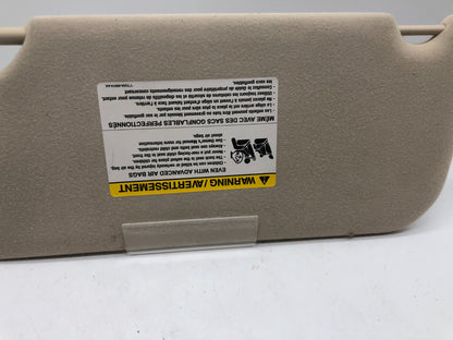 2008-2009 Ford Taurus X Passenger Sun Visor Tan Illuminated OEM D02B03010