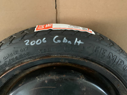 2005-2010 Chevrolet Cobalt 15" Spare Tire Wheel Compact Donut 4 Lugs T115/70D15