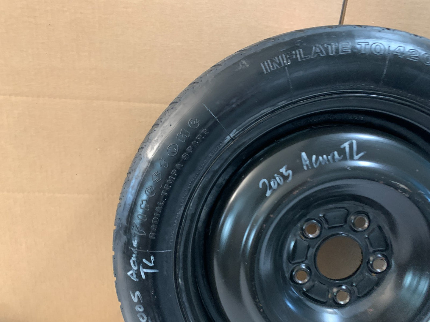 2004-2008 Acura TL 16" Spare Tire Wheel Compact Donut T135/80R16 Spare