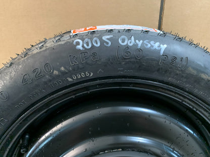 2005-2010 Honda Odyssey 17" Spare Tire Wheel Compact Donut T135/80D17 OEM