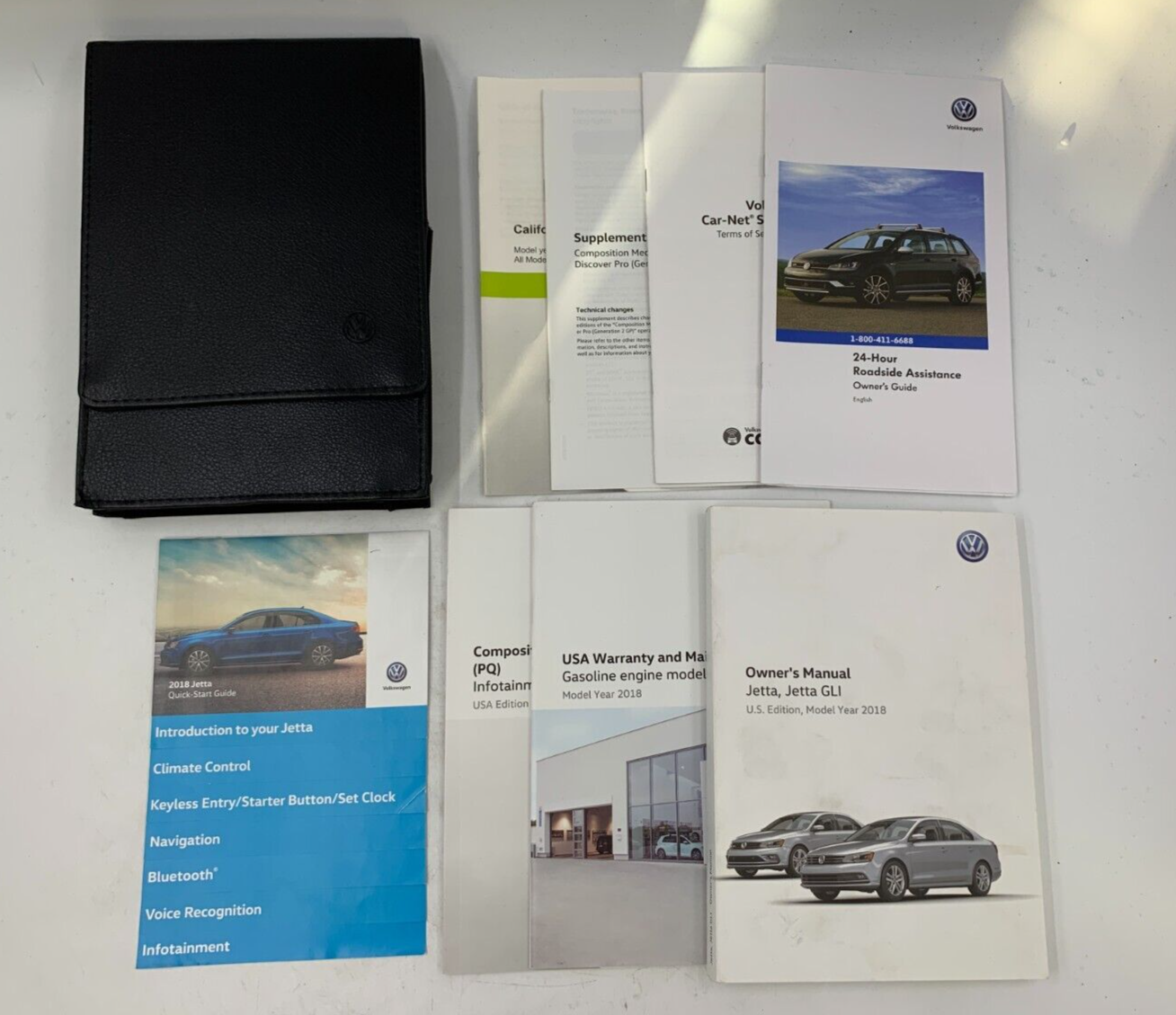 2018 Volkswagen Jetta GLI Owners Manual Set with Case OEM C03B67010