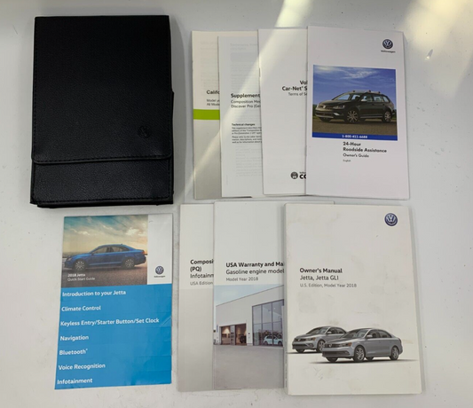 2018 Volkswagen Jetta GLI Owners Manual Set with Case OEM C03B67010