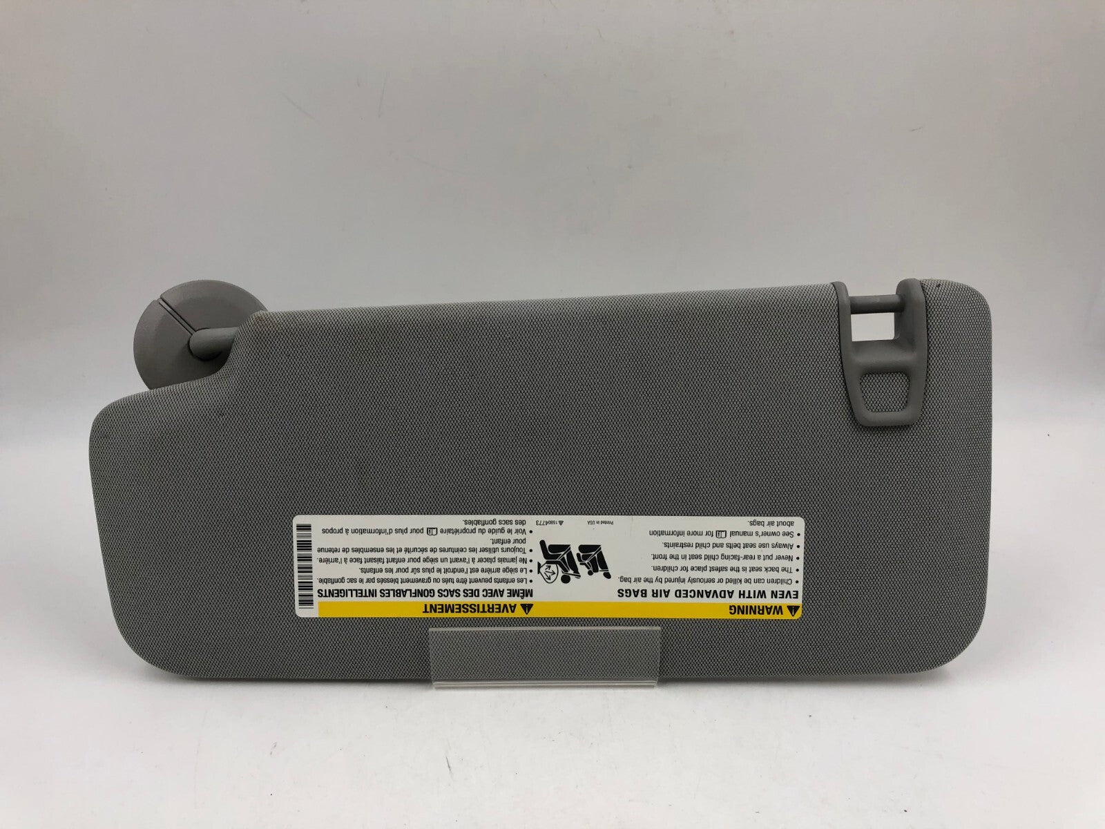 2017-2021 Chevrolet Trax Passenger Sun Visor Gray OEM D03B51048