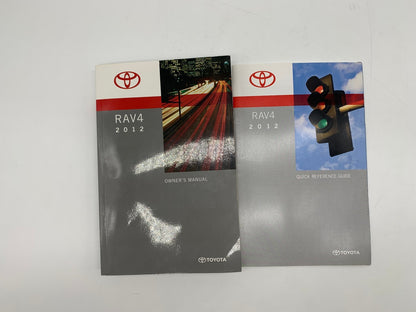 2012 Toyota RAV4 RAV 4 Owners Manual Set OEM R01B37018