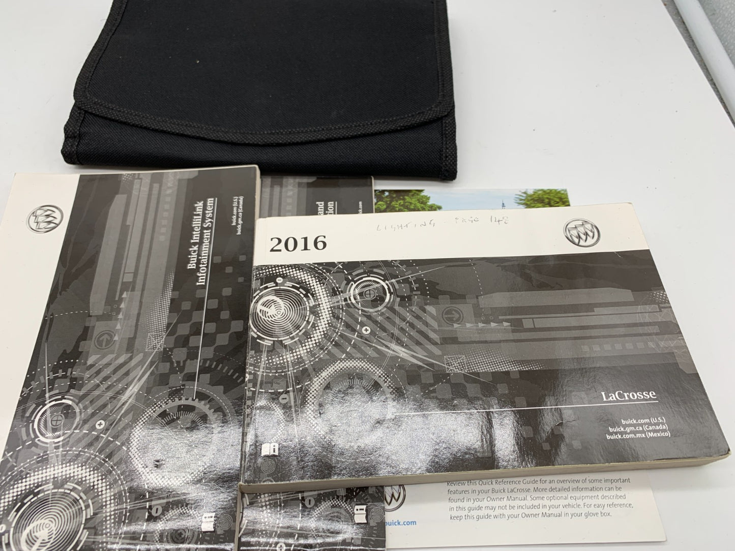 2016 Buick Lacrosse Owners Manual Set with Case OEM