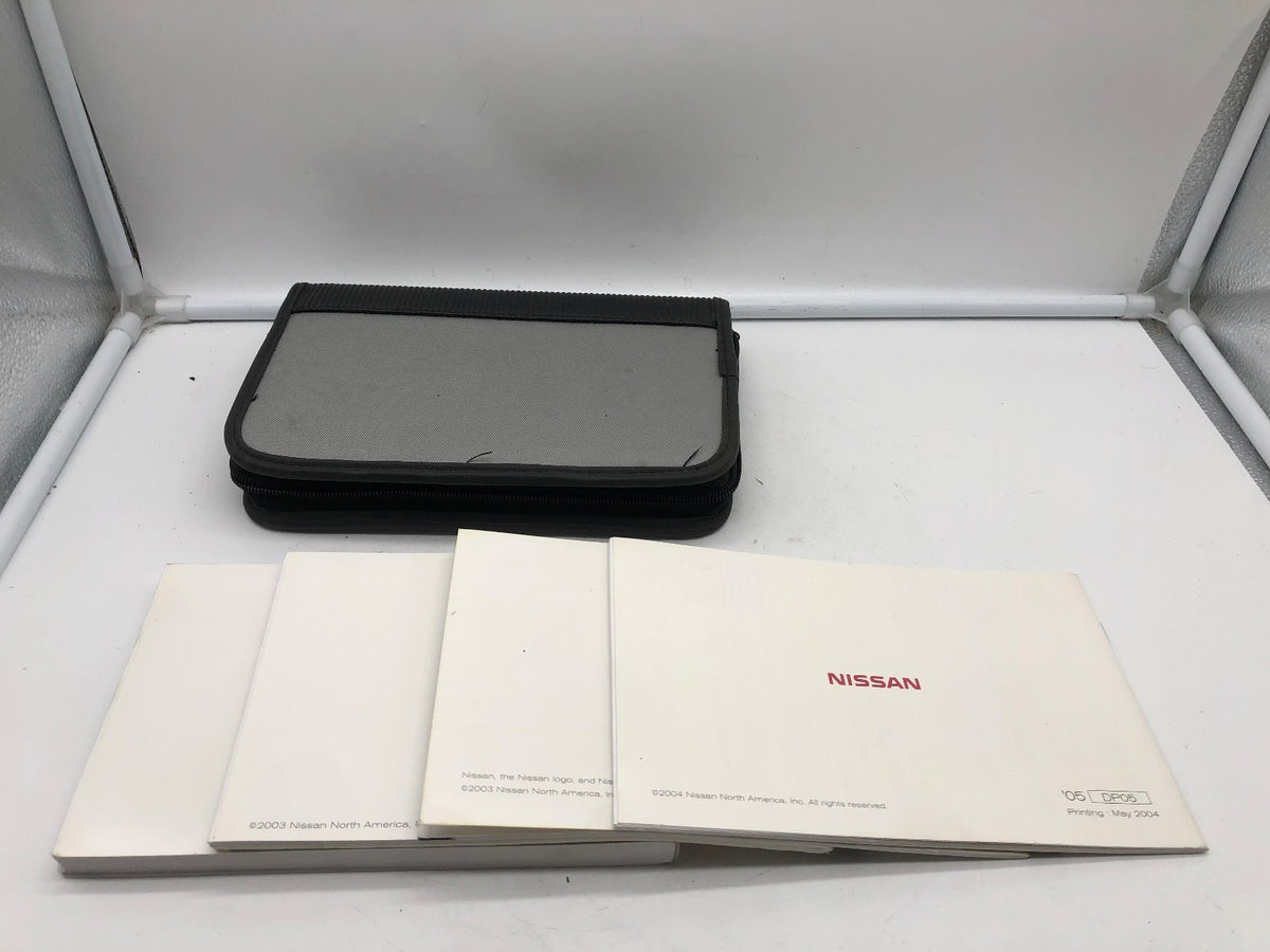 2005 Nissan Altima Owners Manual Set with Case OEM R01B50002