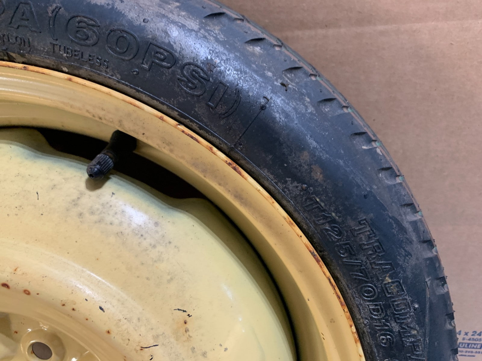 2004-2011 Toyota Prius 16" Spare Tire Compact Donut T125/70D16